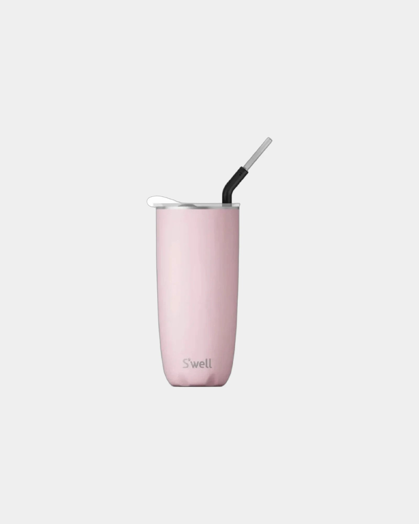 Custom S'well tumbler with straw 24 oz stainless steel - Pink Topaz