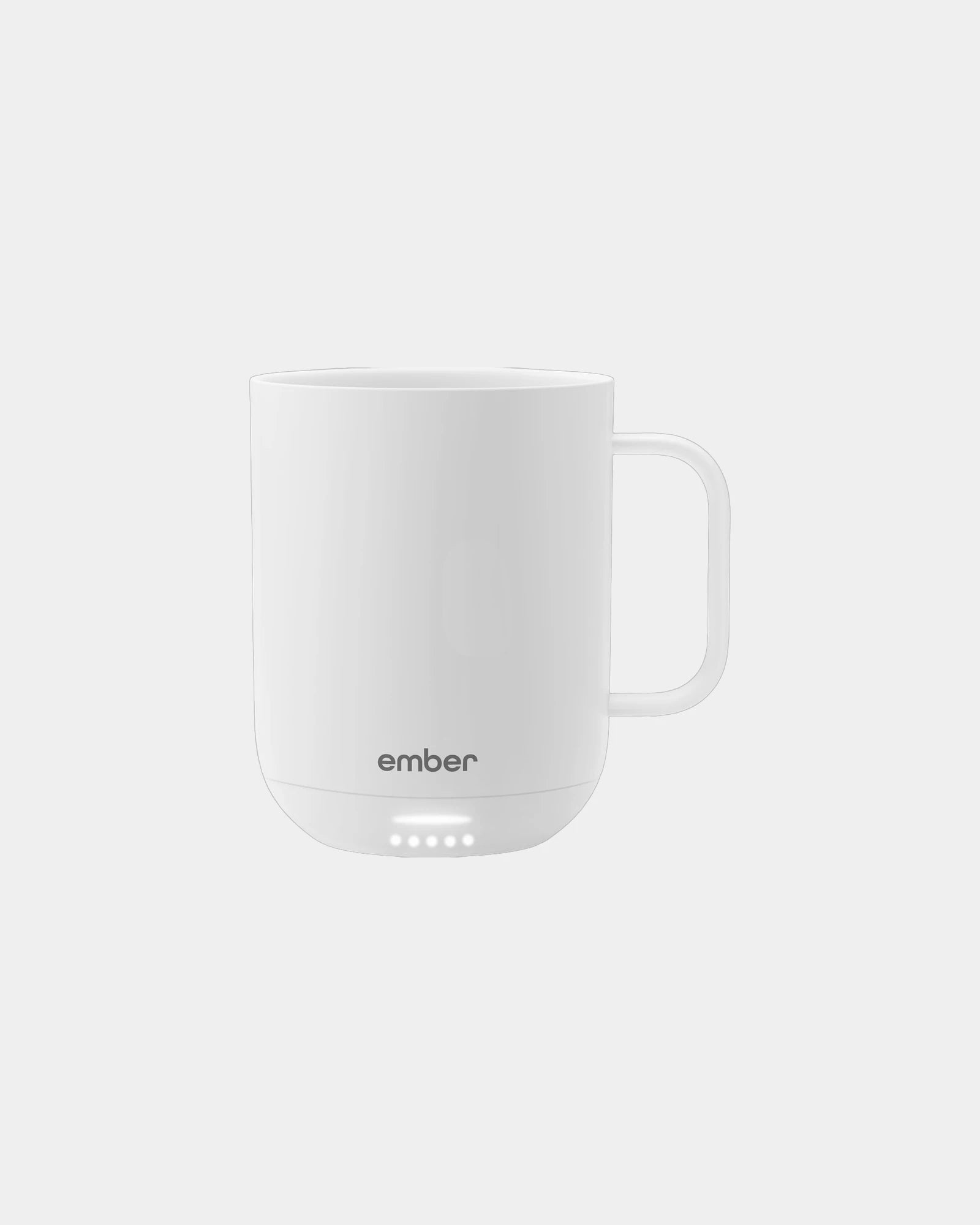 Custom Ember 10 oz heated stainless steel mug - White (Wh)
