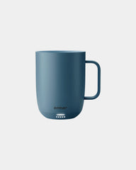 Custom laser-engraved 14 oz temperature control mug - Salt Blue