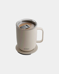 Custom laser-engraved 14 oz temperature control mug - Sand