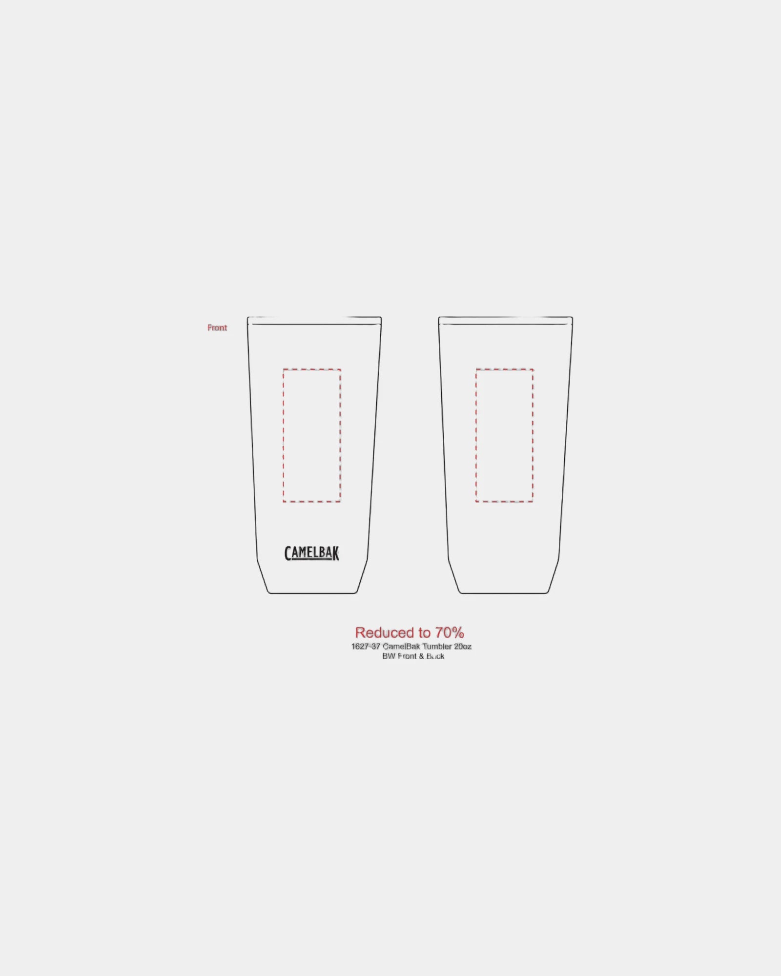 Custom stainless steel CamelBak 20 oz insulated tumbler - 9