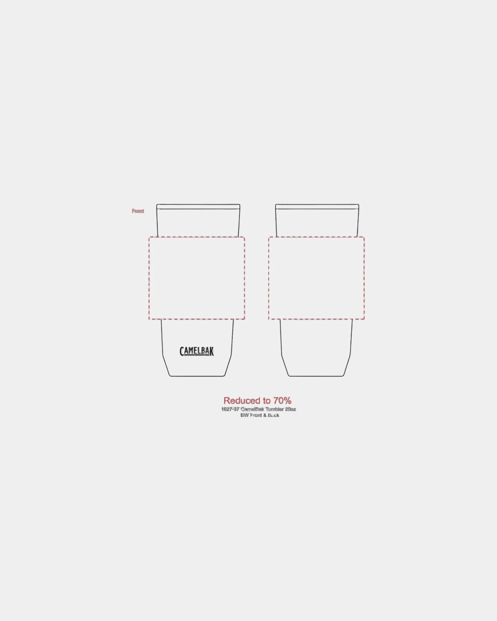 Custom stainless steel CamelBak 20 oz insulated tumbler - 7