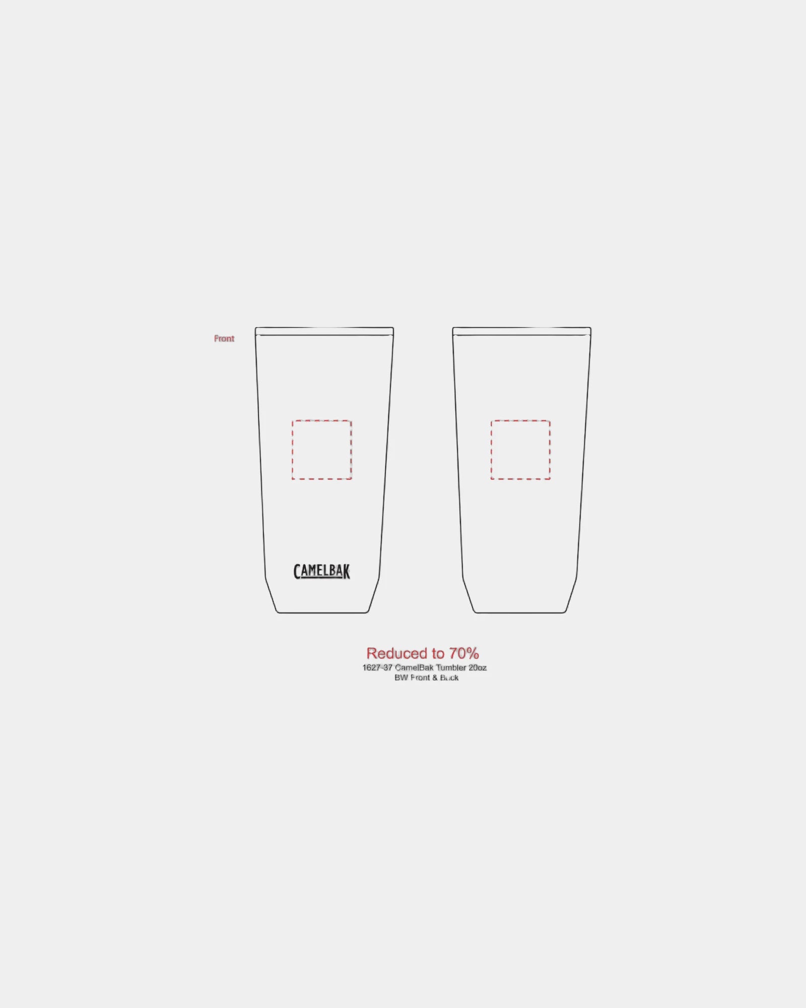 Custom stainless steel CamelBak 20 oz insulated tumbler - 8