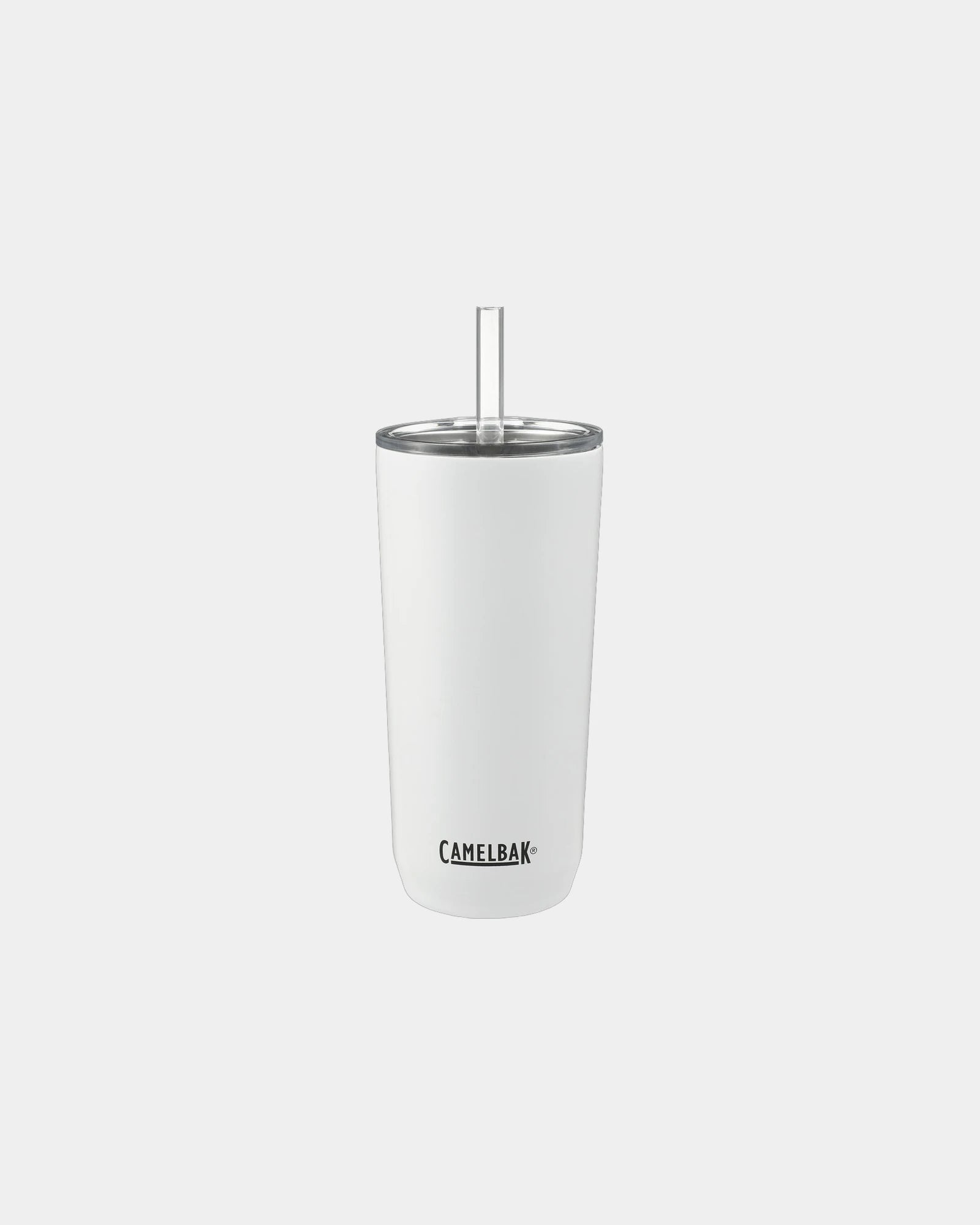 Custom insulated steel CamelBak 20-oz straw tumbler - White (Wh)