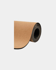 Custom cork yoga mat with non-slip rubber backing 6mm - Natural (Nt)