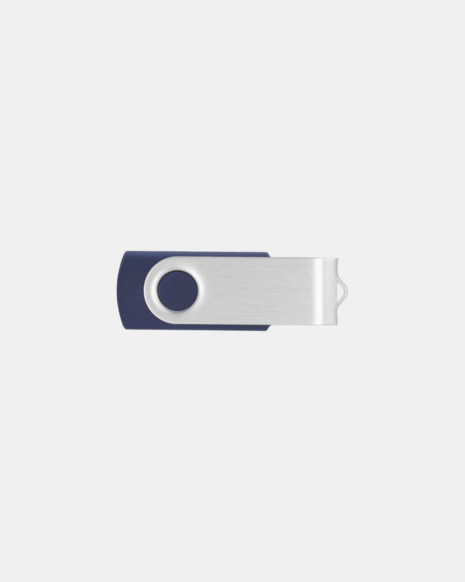 Custom aluminum 2GB flash drive with laser engraving - Blue (Bl)