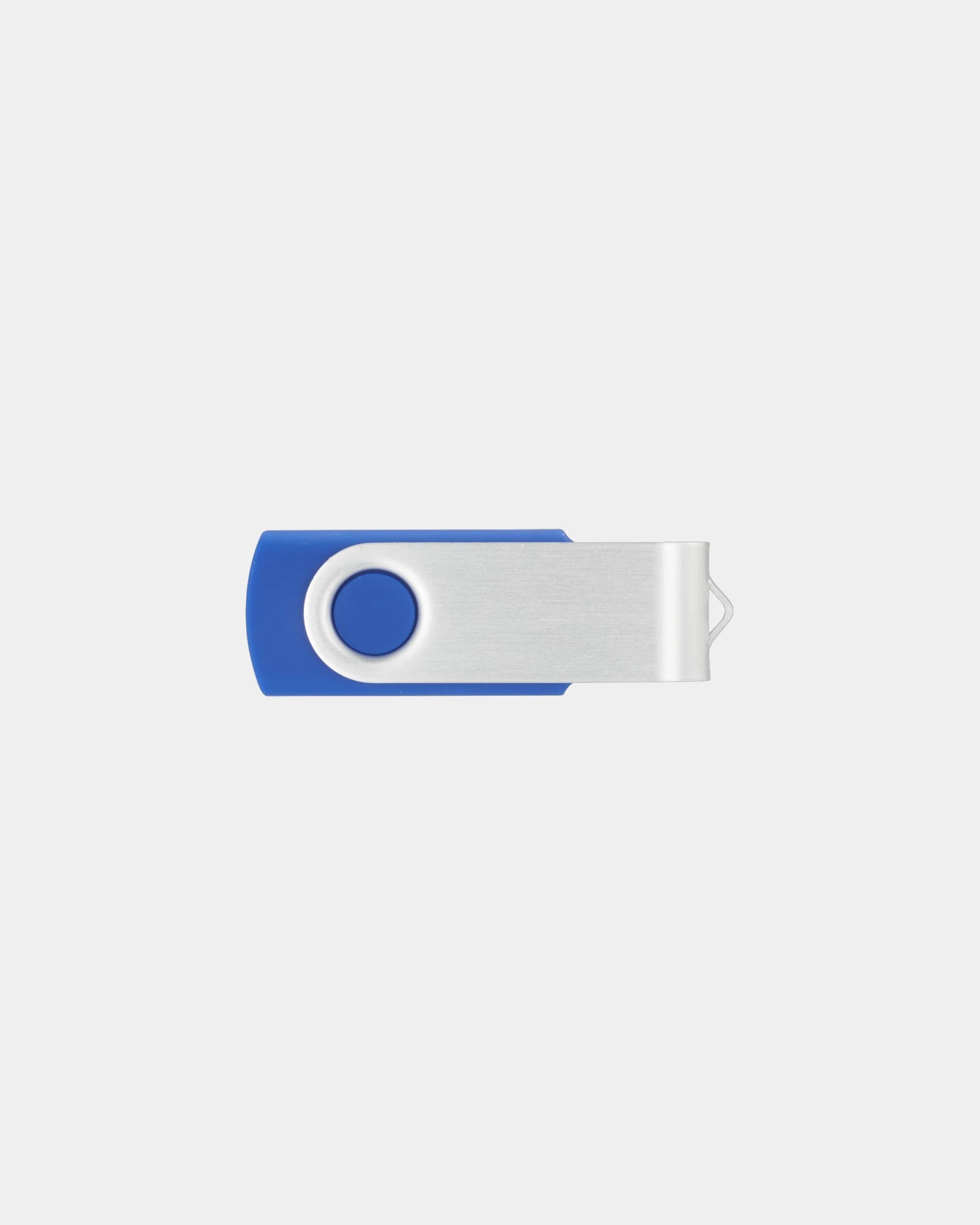 Custom aluminum 8GB flash drive with rotating cover - Royal (Ryl)