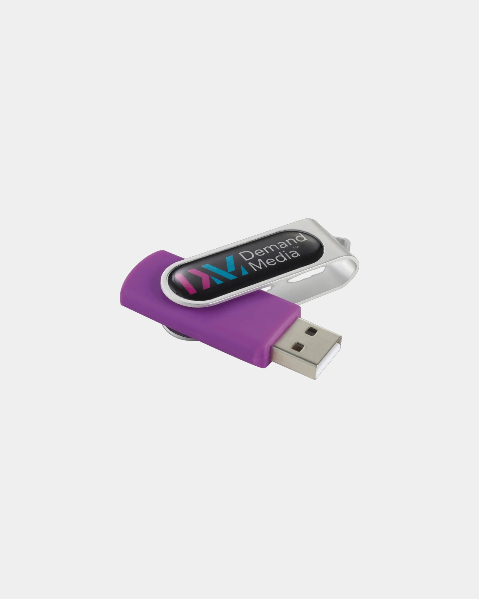 Custom laser-engraved aluminum 1GB flash drive - Purple (Pp)