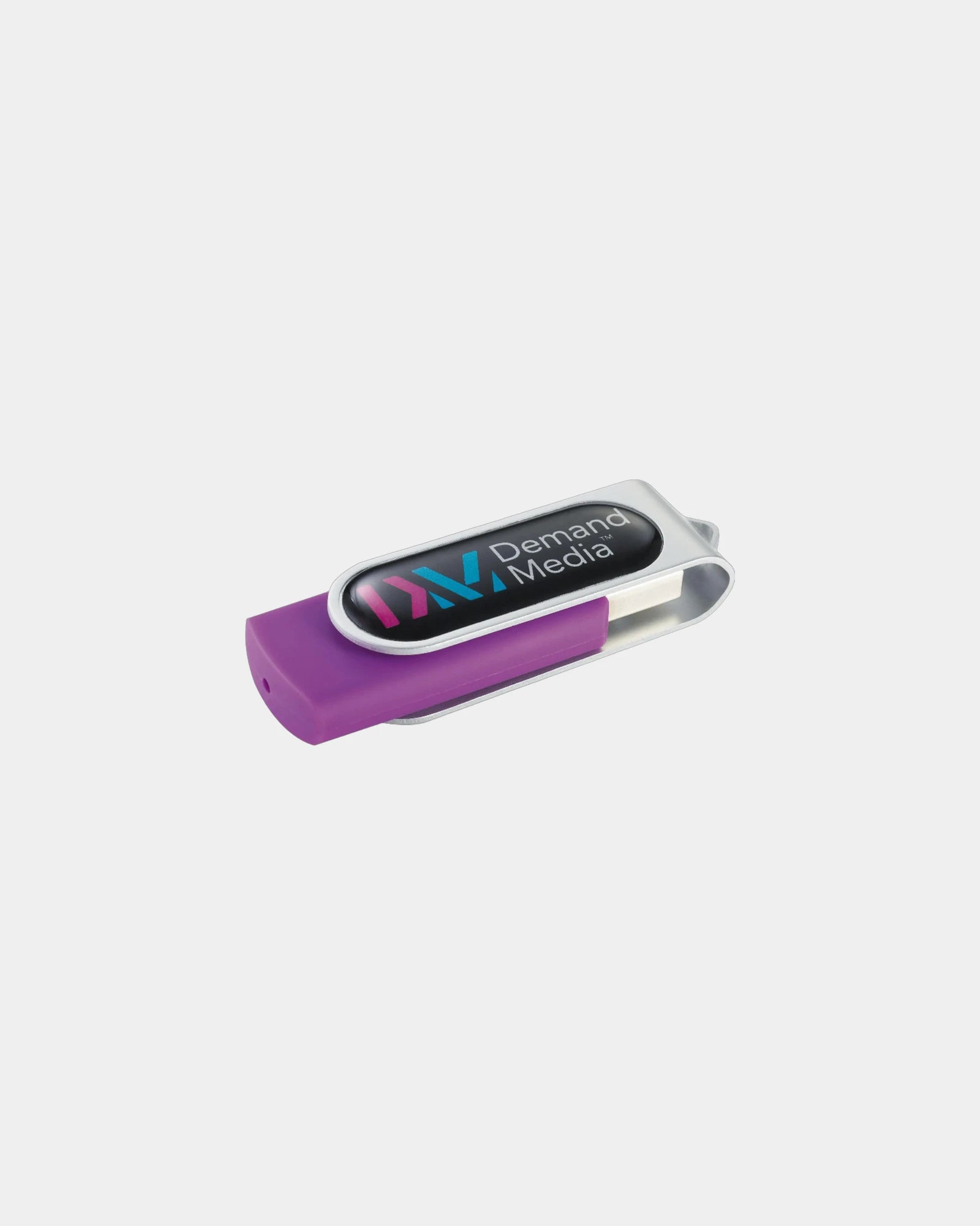 Custom aluminum 2GB flash drive with rotating cover - 1