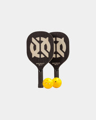 Custom basswood pickleball starter set with paddles - 1