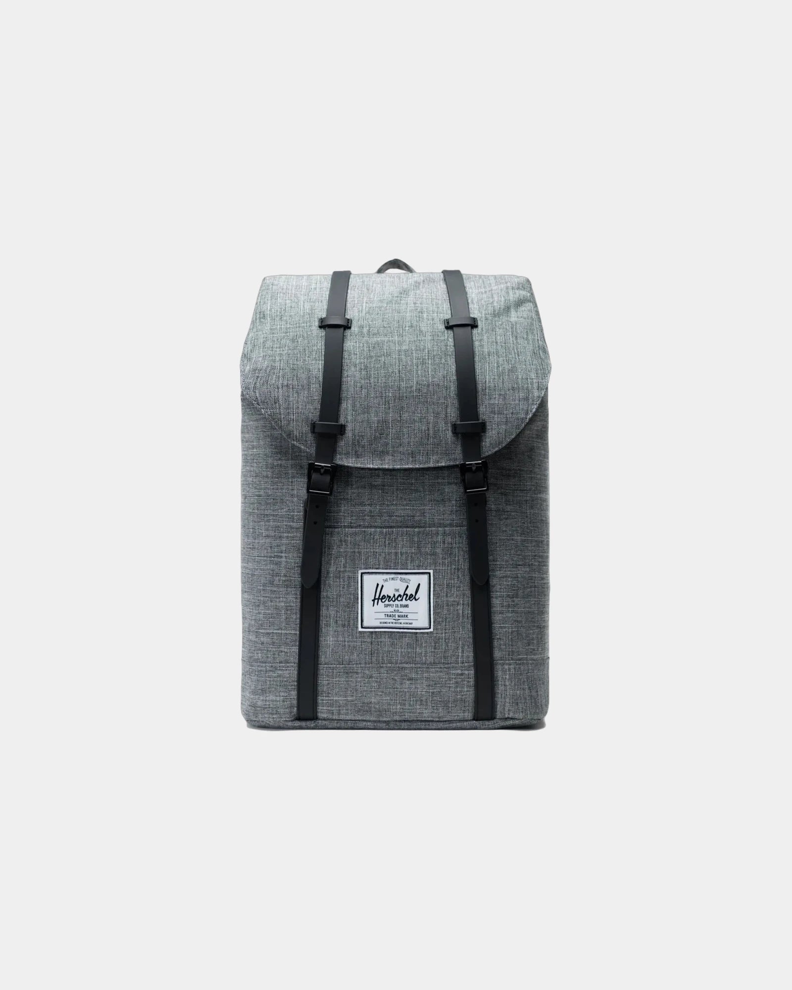 Custom 600D polycanvas Herschel Retreat 15" backpack - Raven Crosshatch