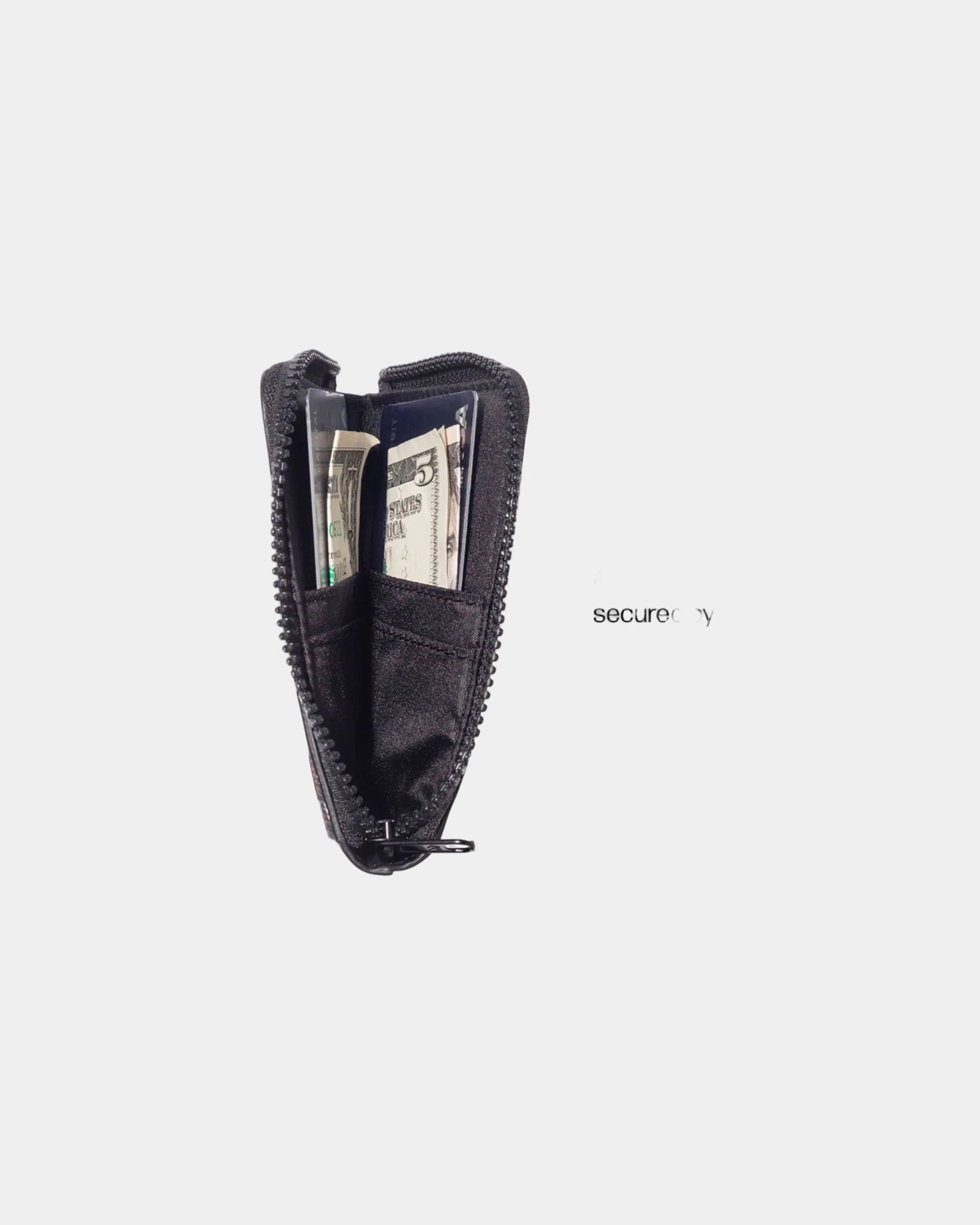 Custom leather zip wallet with RFID-blocking protection - 2