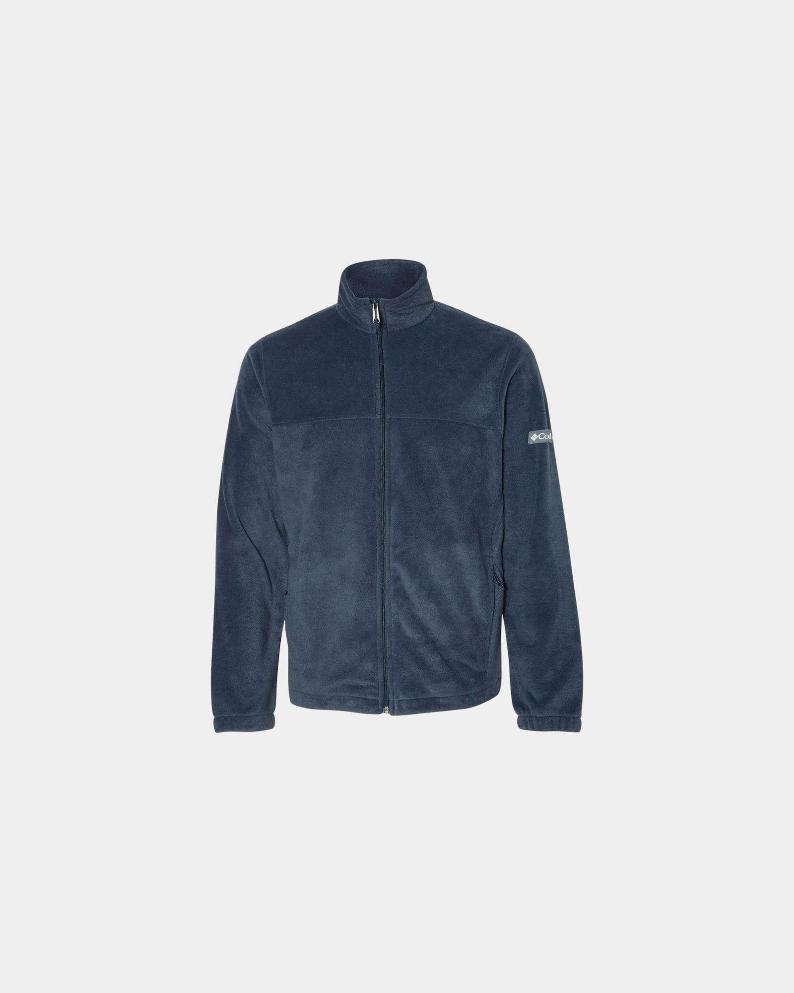 Custom full-zip fleece jacket for teams and events - Collegiate Navy