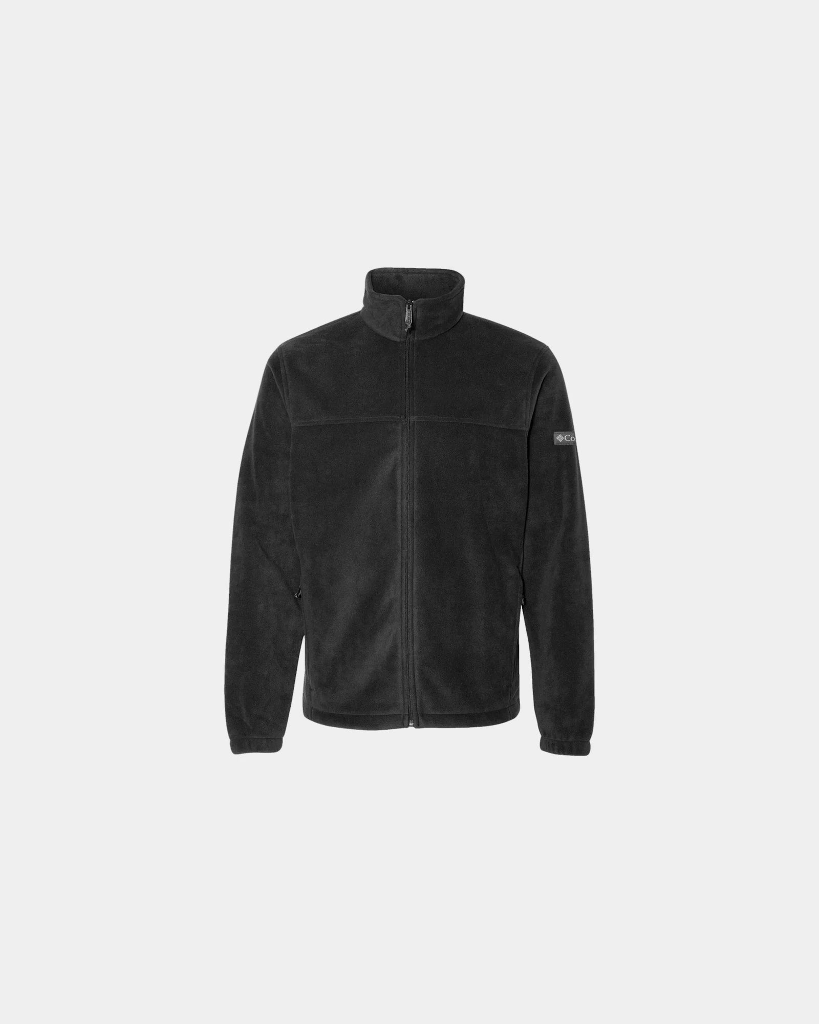 Custom full-zip fleece jacket for teams and events - Black