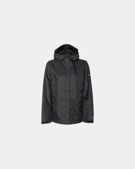Custom waterproof women's rain jacket packable design - Black