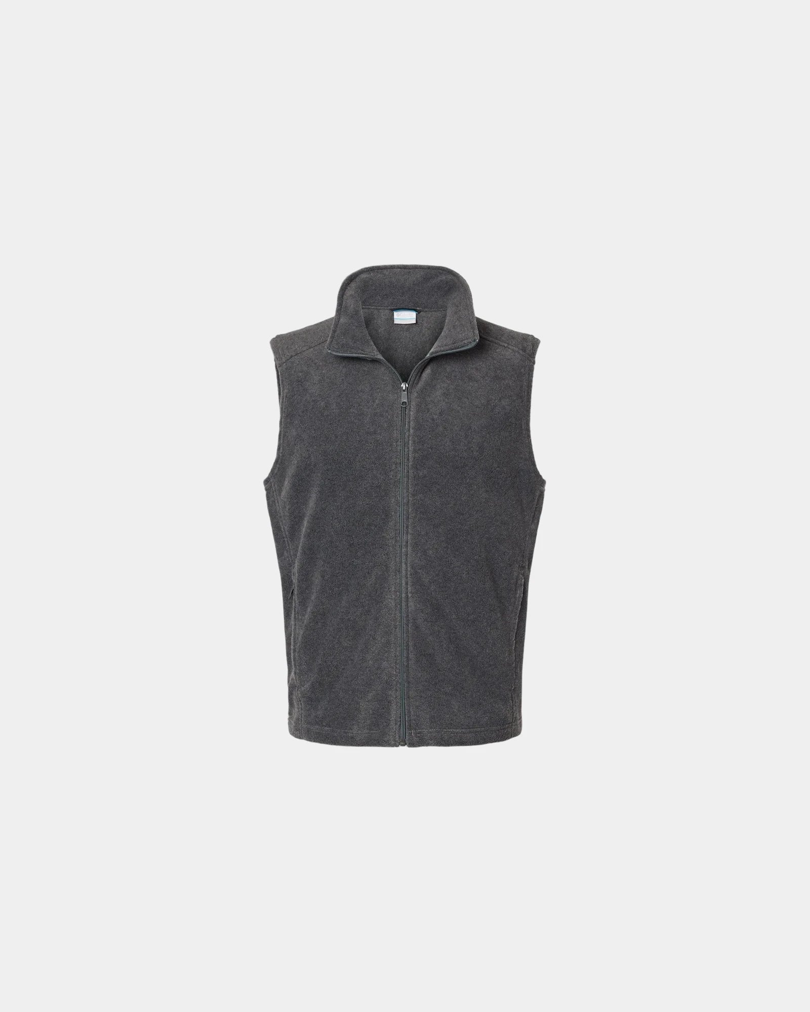 Custom fleece vest 250 g/m² cold-blocking collar - Charcoal Heather
