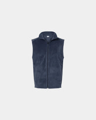 Custom fleece vest 250 g/m² cold-blocking collar - Collegiate Navy