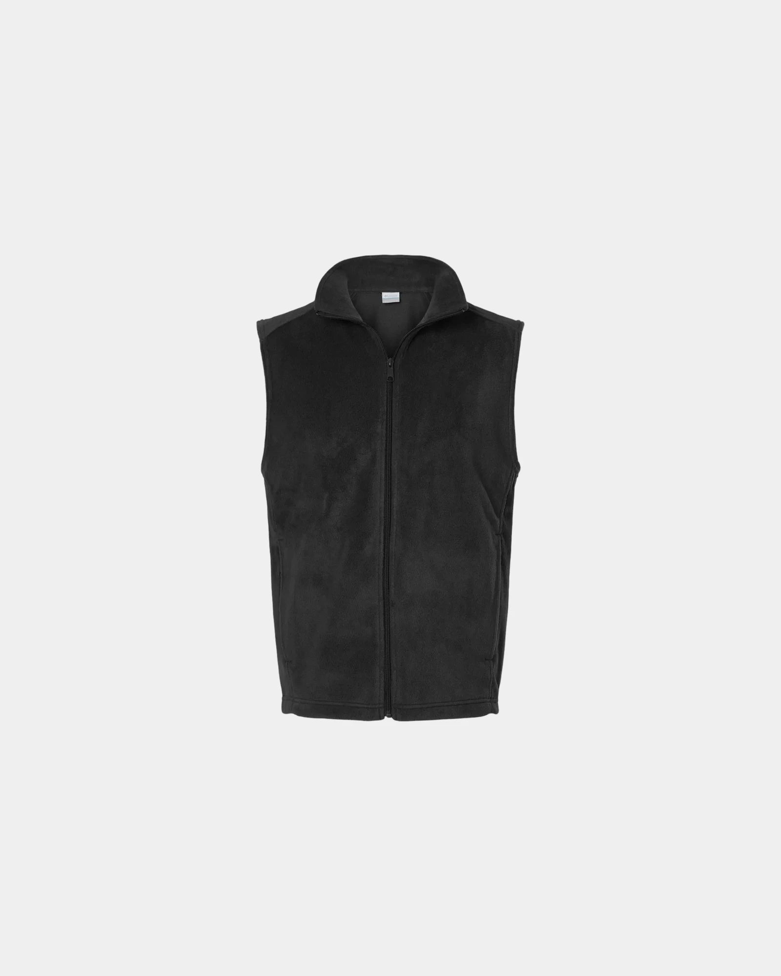 Custom fleece vest 250 g/m² cold-blocking collar - Black