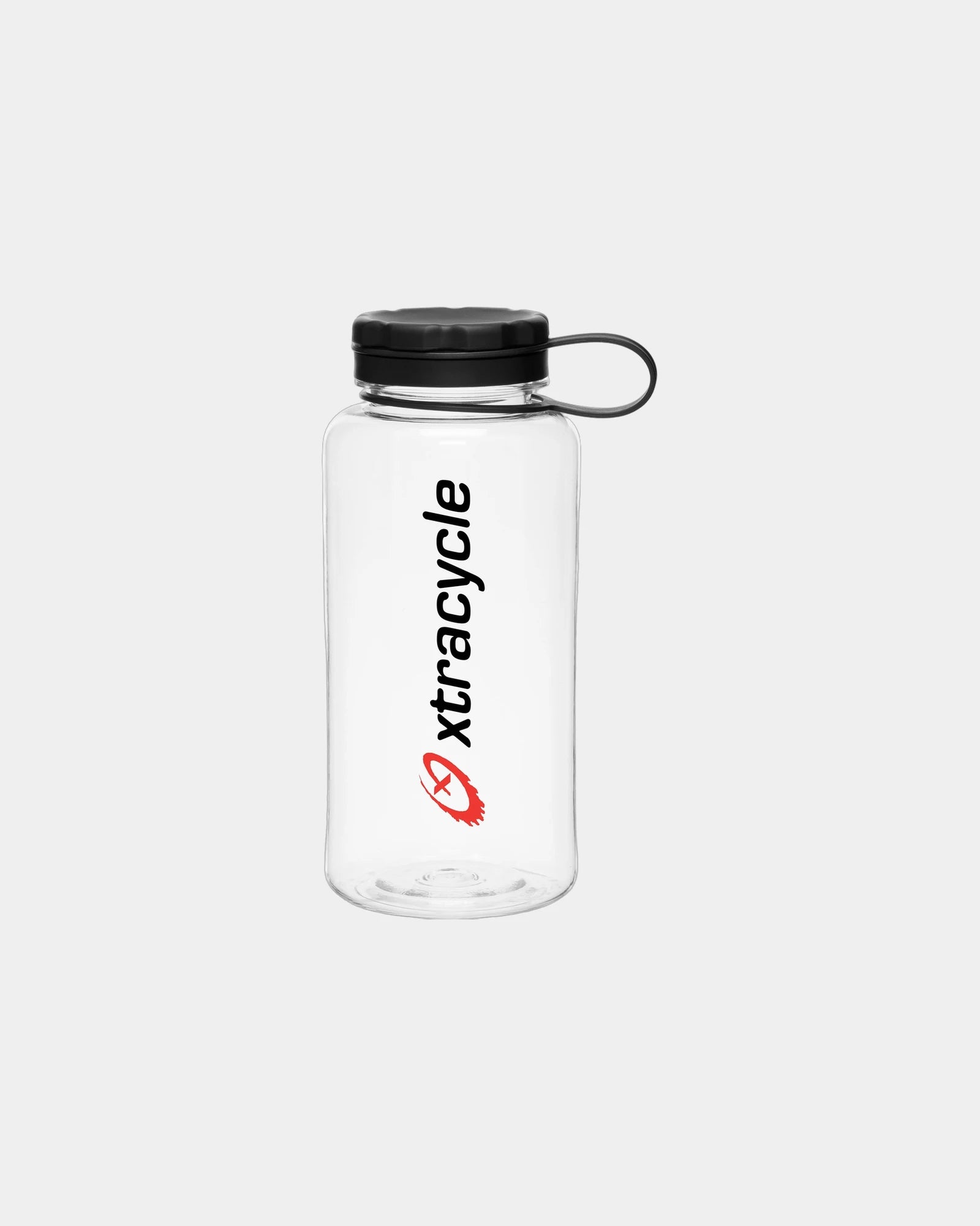 Custom 34 oz plastic water bottle with carrying handle - Clear
