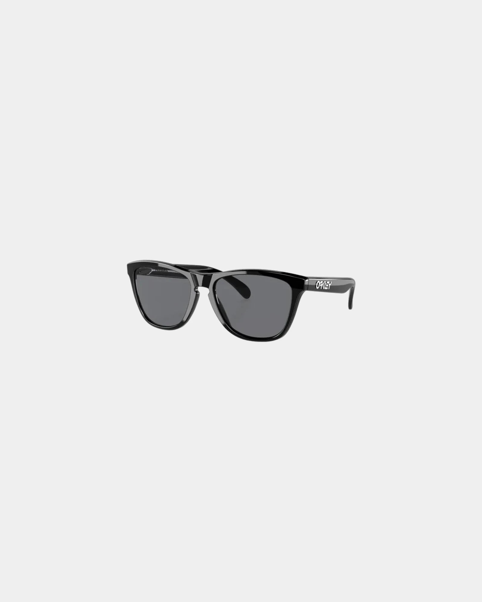 Custom polished black Oakley Frogskins sunglasses - Polished Black/Grey