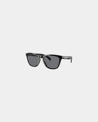 Custom polished black Oakley Frogskins sunglasses - Polished Black/Grey