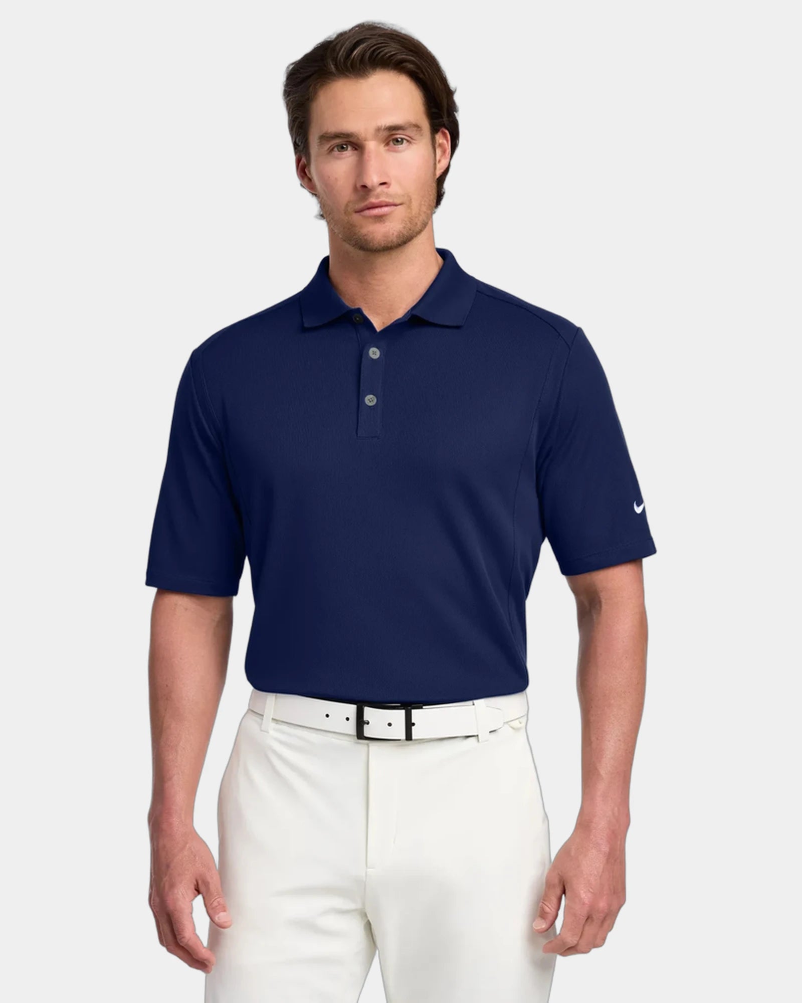 Custom moisture-wicking polyester polo Nike Dri-FIT Classic - Midnight Navy