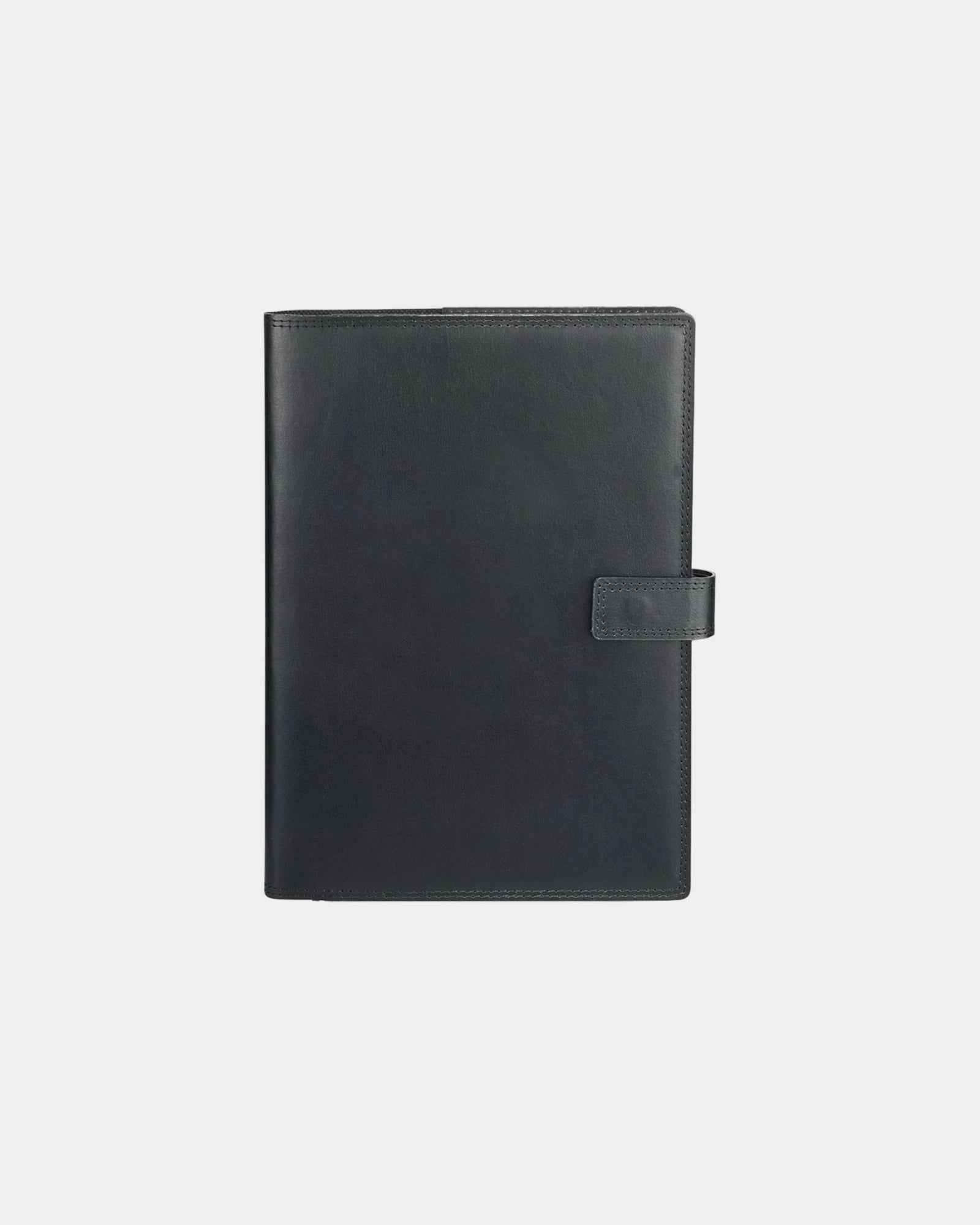 Custom FSC leather journal JournalBooks Uptown 7" x 10" - Black (Bk)