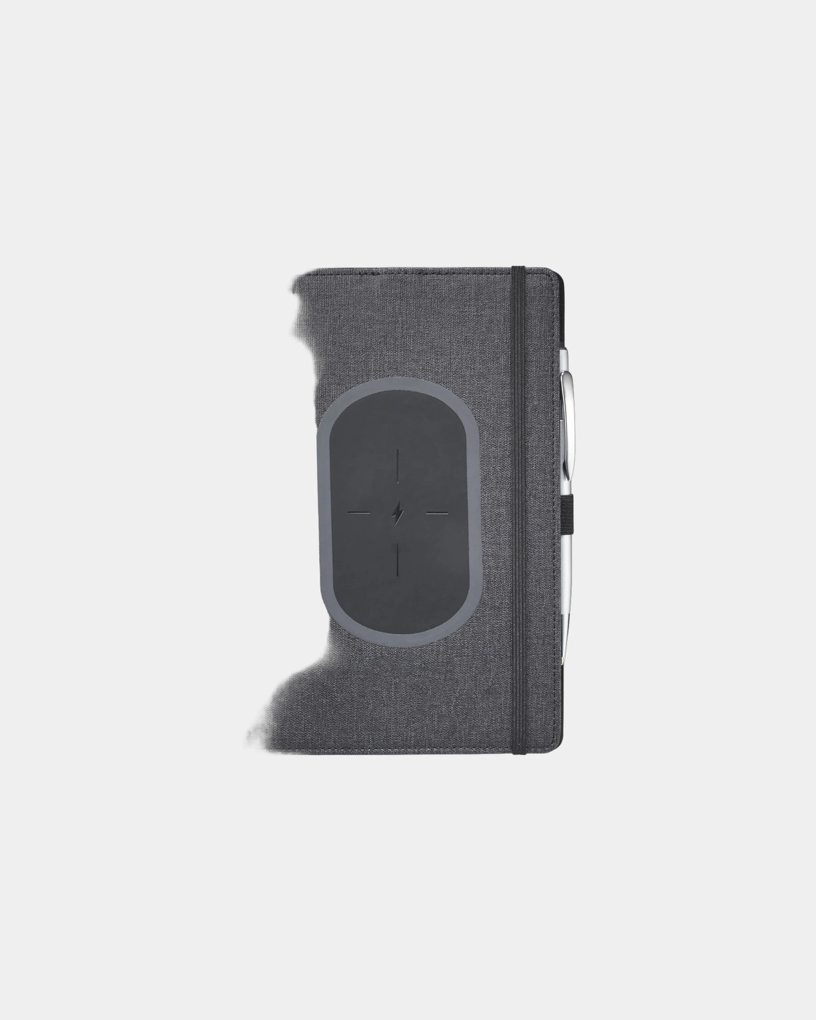 Custom FSC wireless charging journal JournalBooks Walton - Black (Bk)