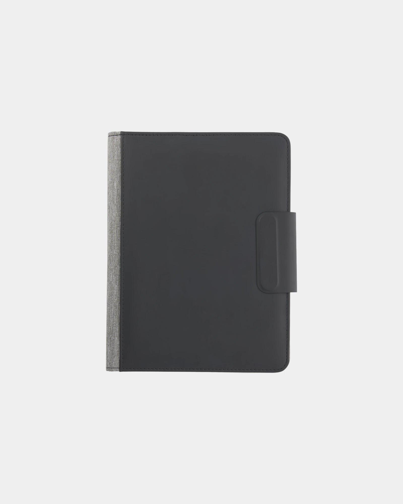 Custom RPET JournalBooks wireless charging journal - Black (Bk)