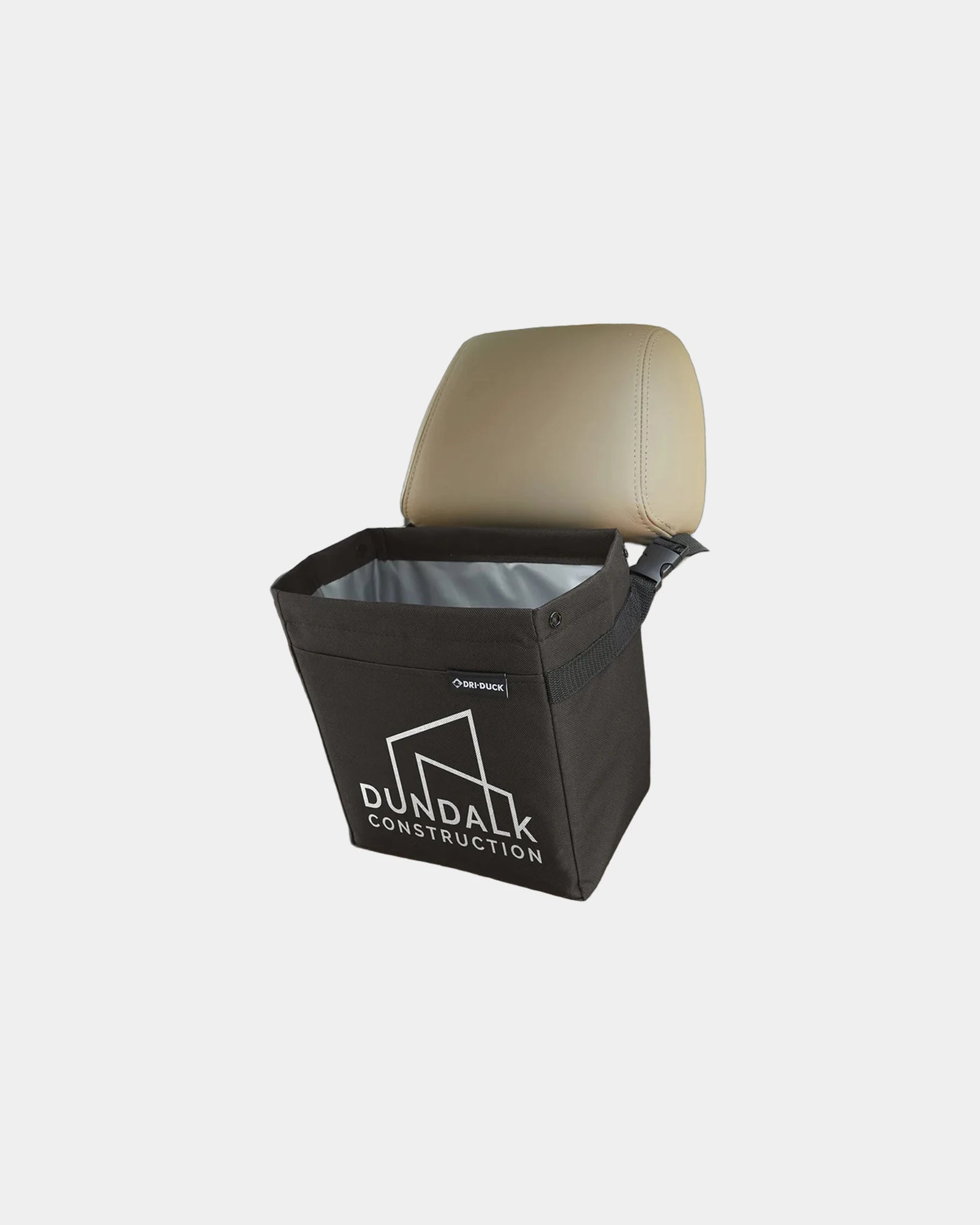 Custom recycled polyester vehicle trash bin 10 x 9 inches - Black