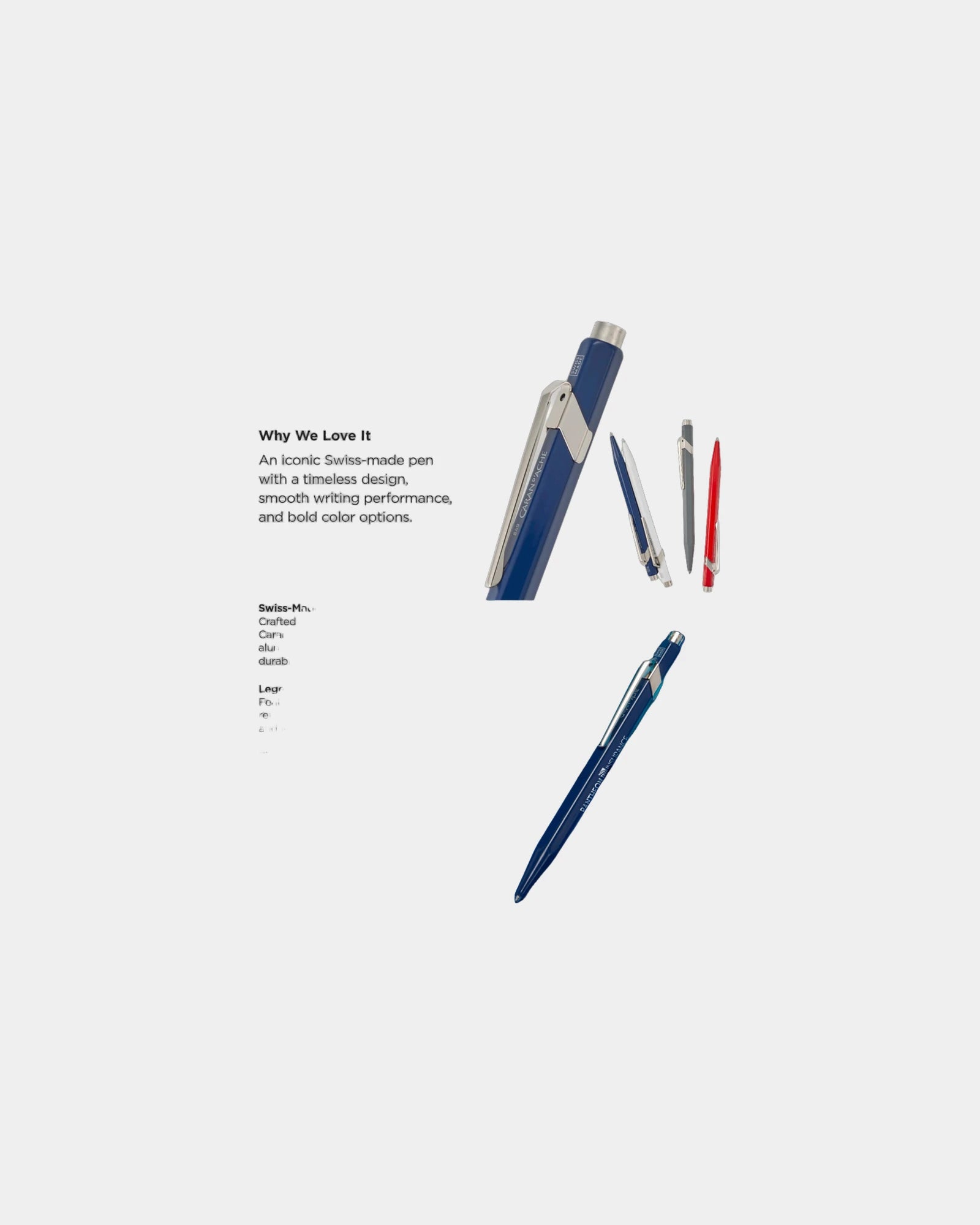 Custom aluminum Caran d'Ache 849 ballpoint pen - 10