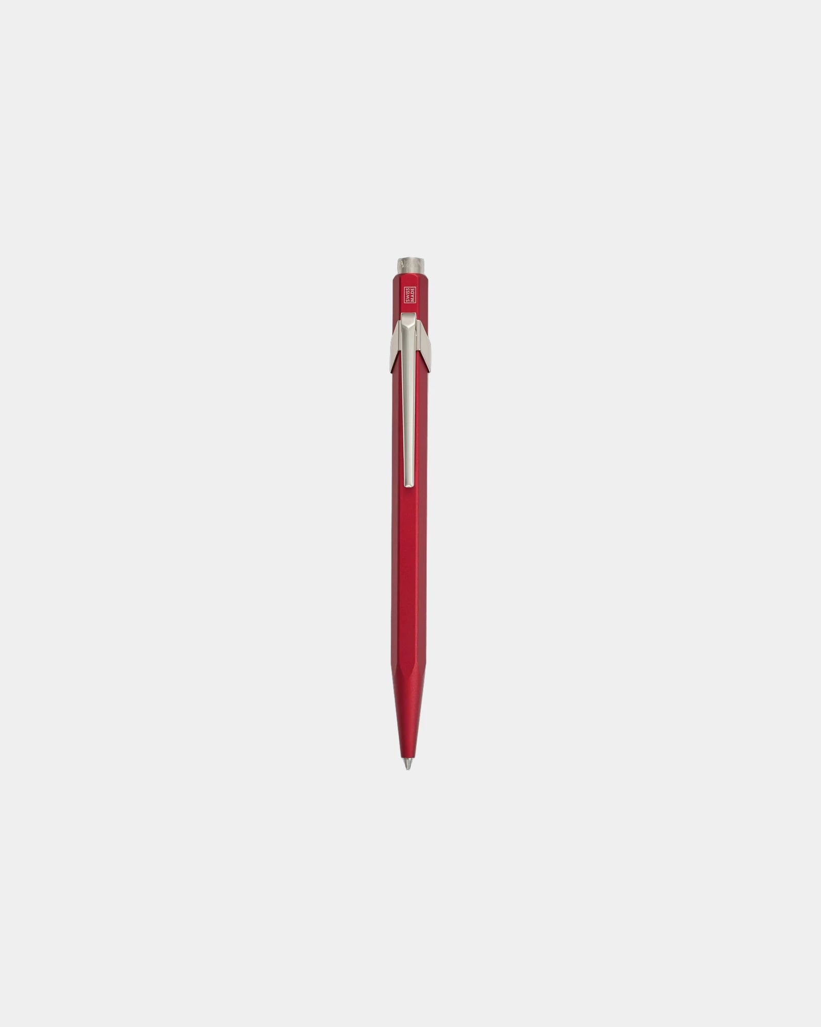 Custom Caran d'Ache 849 hexagonal aluminum ballpoint pen - Red (Rd)
