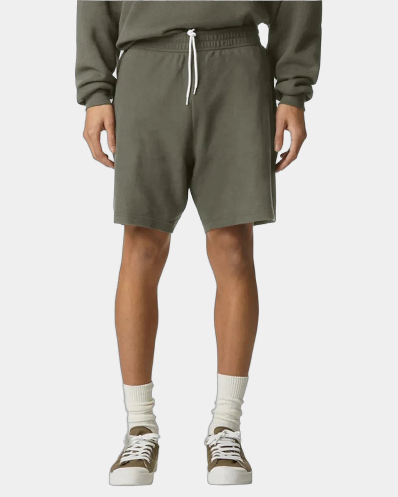 Custom pique cotton gym shorts with side pockets - 1