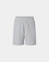 Custom pique cotton gym shorts with side pockets - Heather Grey