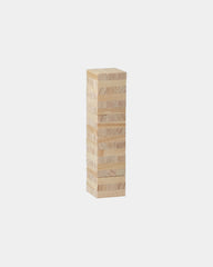 Custom wood block stacking tower game for teams - Wood(Wd)