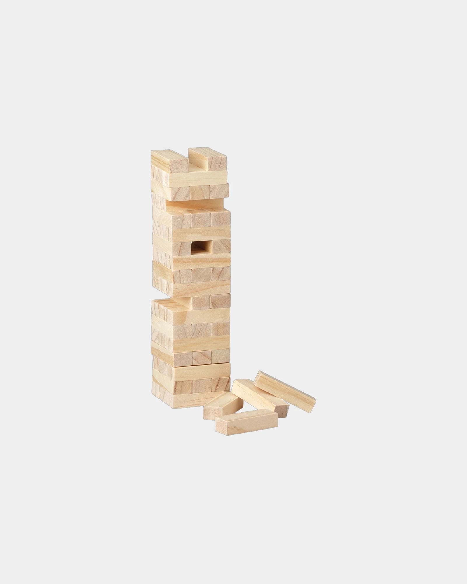 Custom wood block stacking tower game for teams - 1