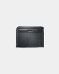 Custom zippered padfolio with refillable writing pad - Black (Bk)