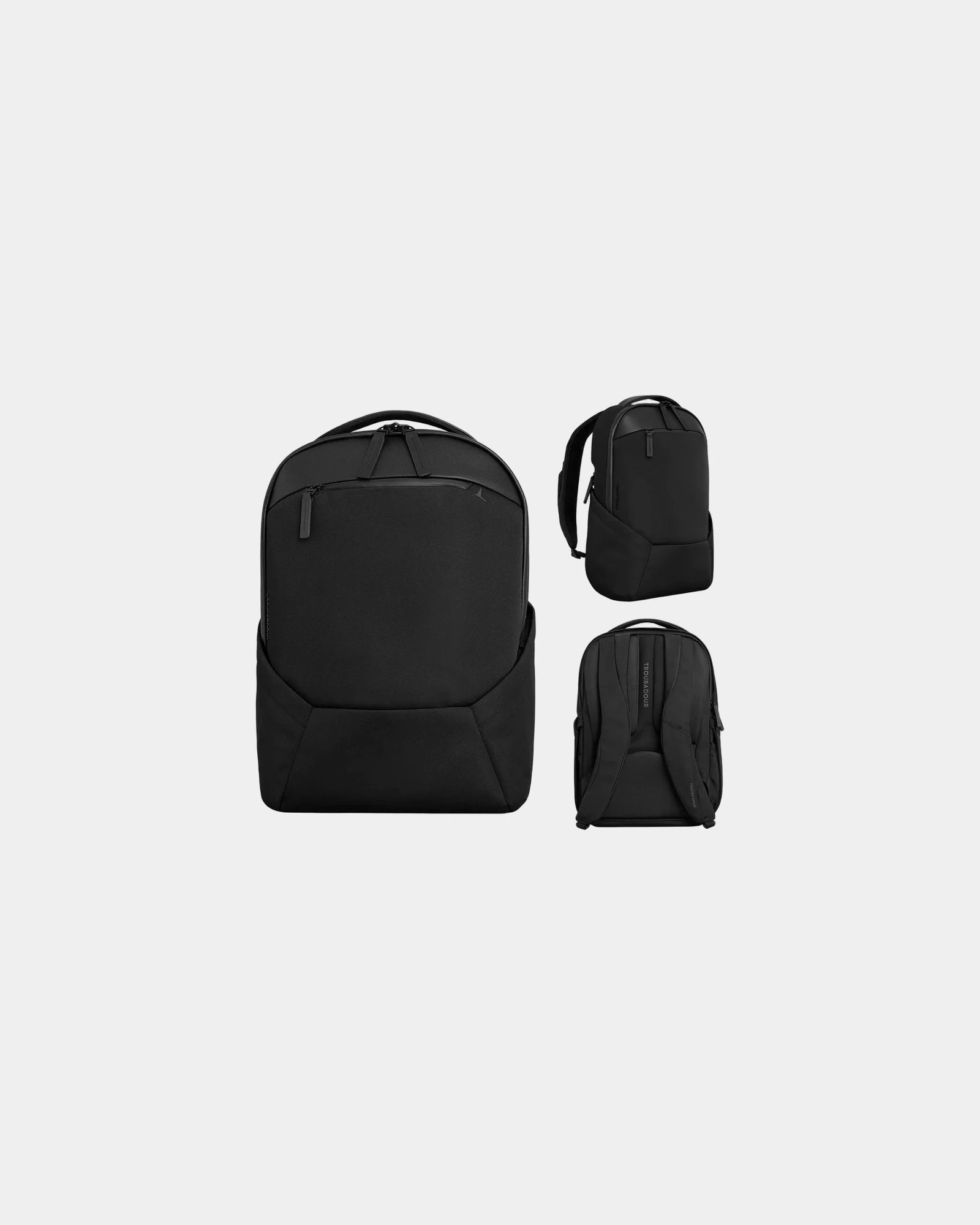 Custom recycled polyester laptop backpack 16" fit - Black