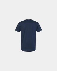 Custom cotton pocket T-shirt unisex ring-spun tee - Midnight Navy