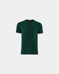 Custom cotton pocket T-shirt unisex ring-spun tee - Forest Green