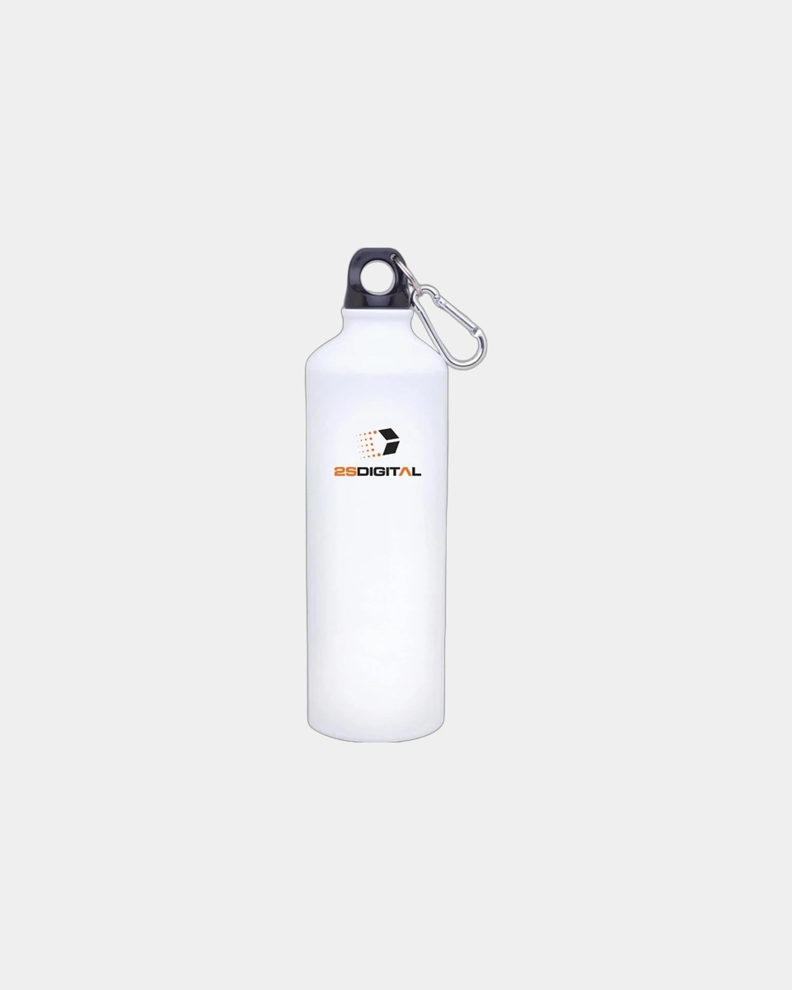 Custom aluminum 24 oz single wall water bottle - White