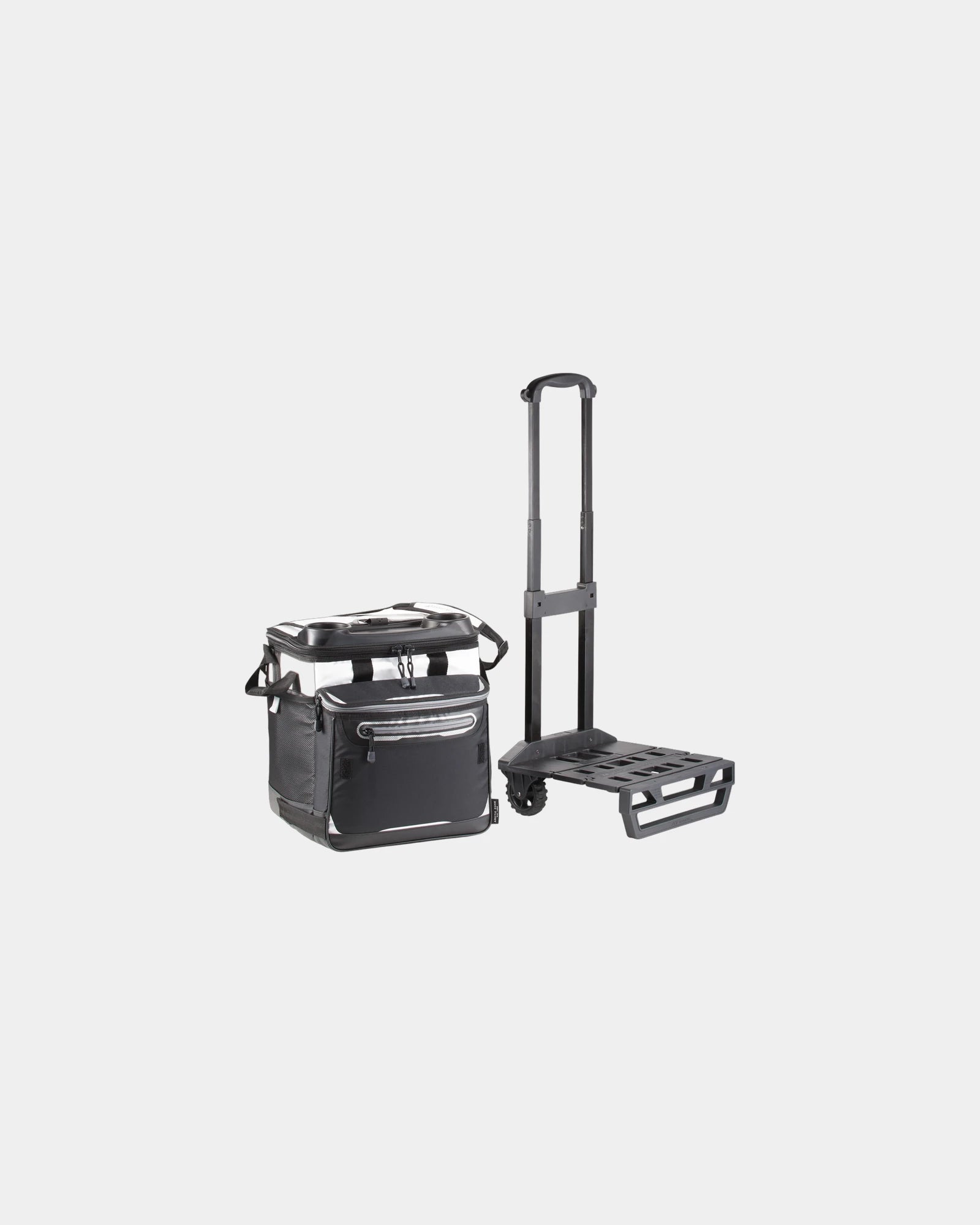 Custom 58-can rolling cooler with telescopic handle - 4