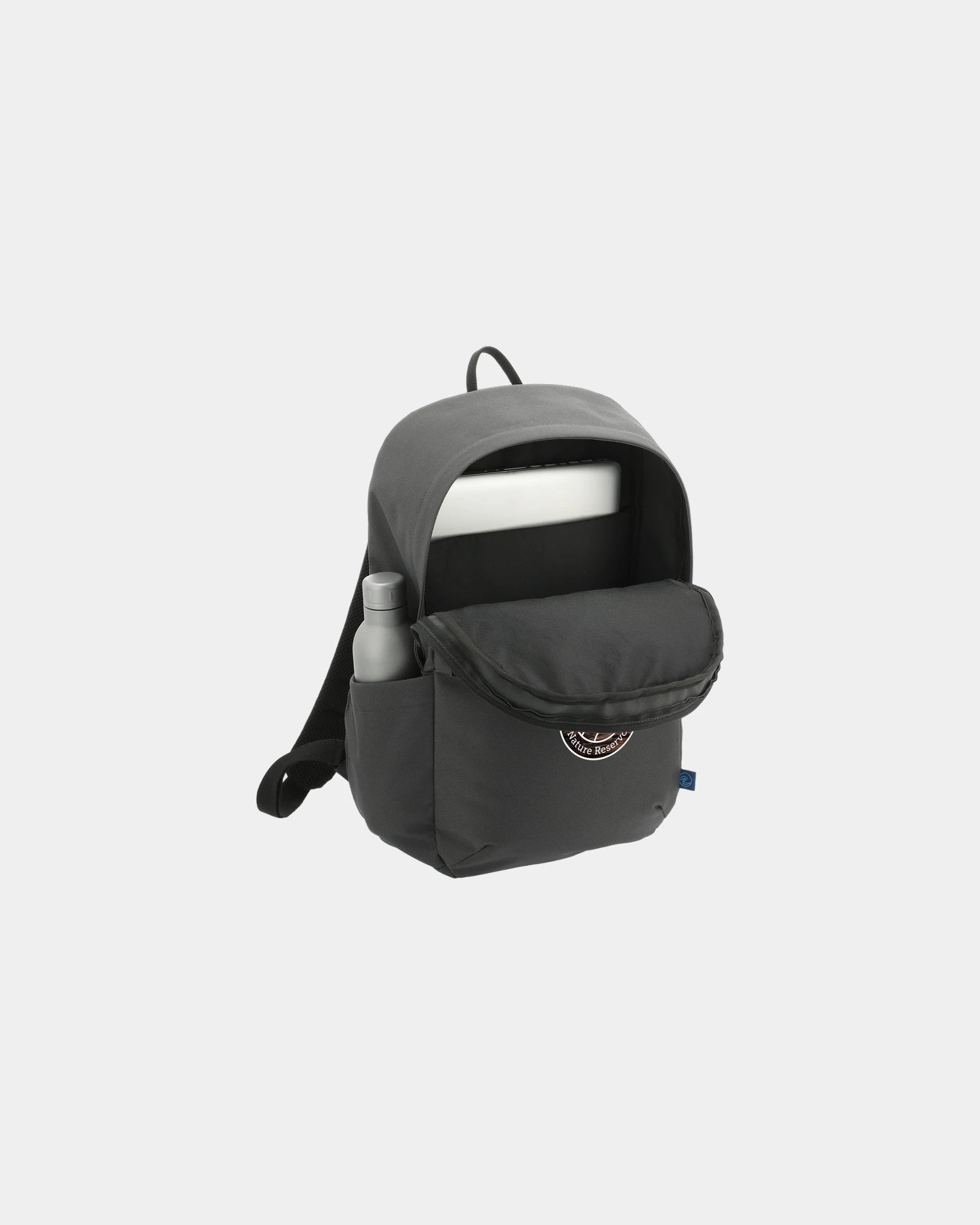 Custom recycled polyester 15" laptop backpack - 9