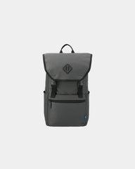Custom recycled 15" computer rucksack laptop bag - Charcoal (Ca)