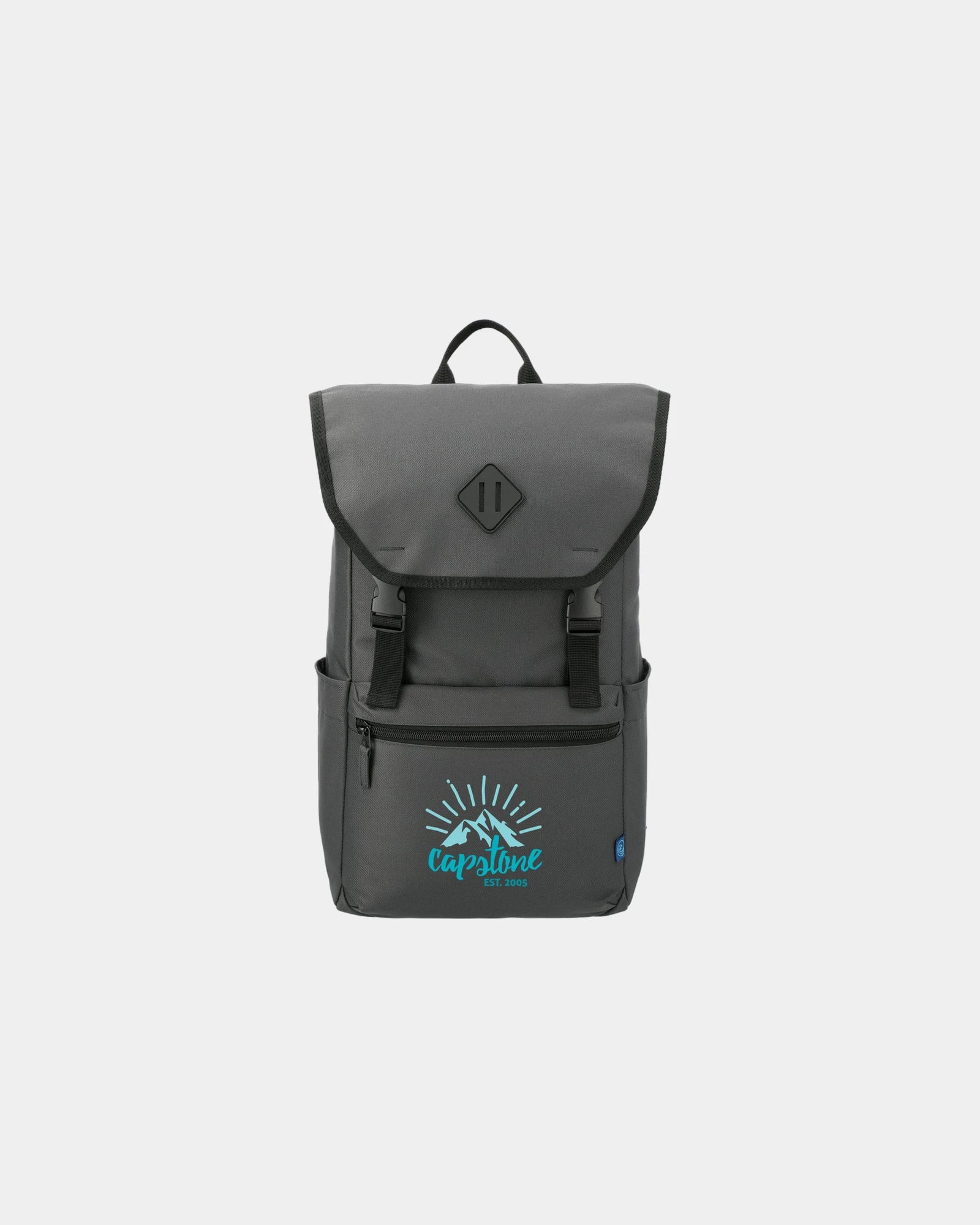 Custom recycled 15" computer rucksack laptop bag - 8