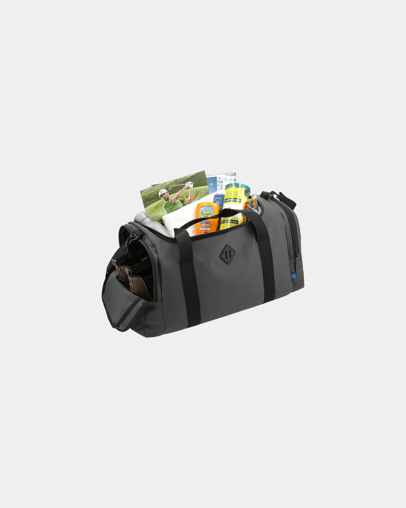 Custom recycled polyester duffel bag 10.5" x 22" - 3
