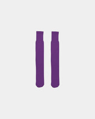Custom kids league socks with welt top design - Purple