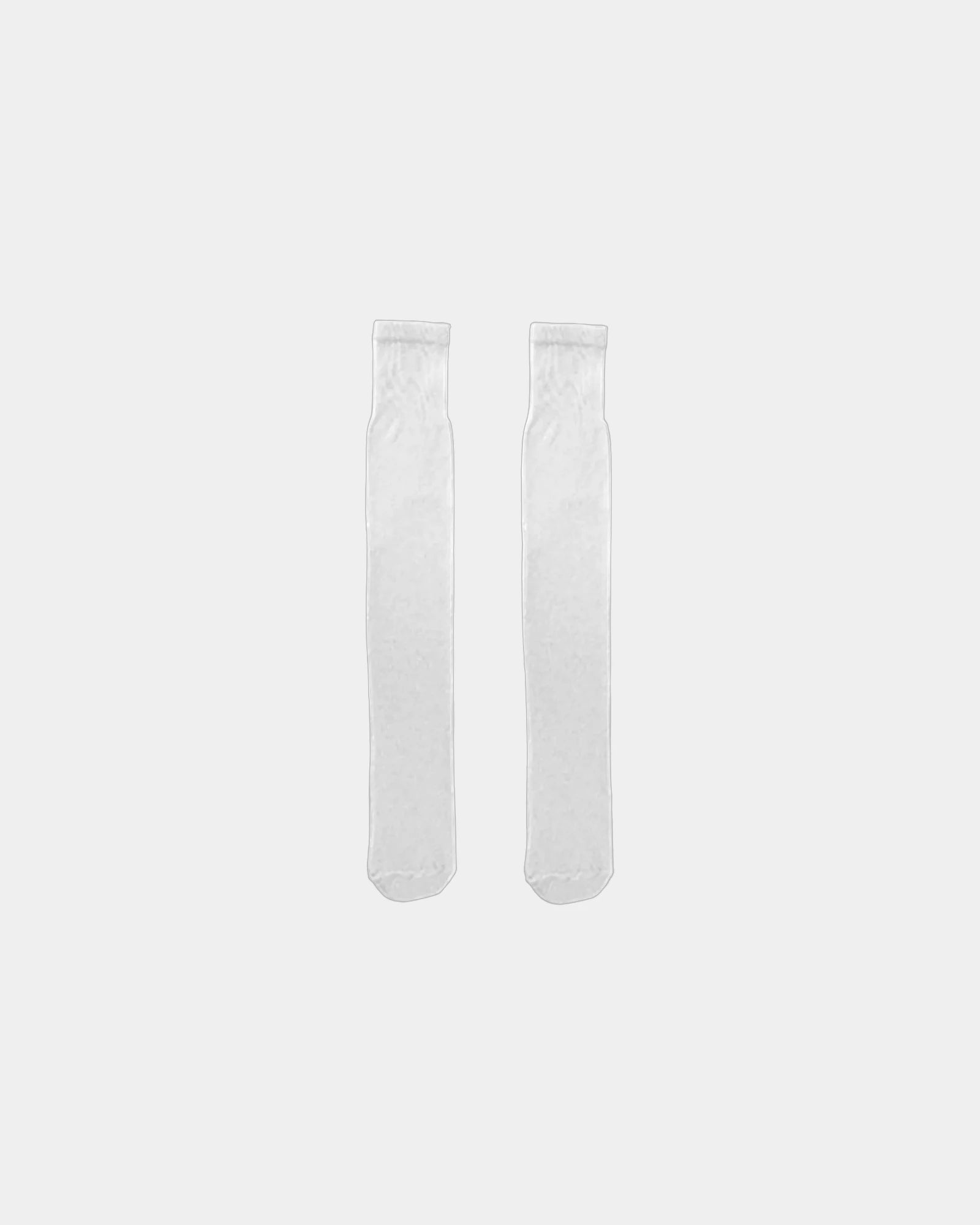 Custom kids league socks with welt top design - White