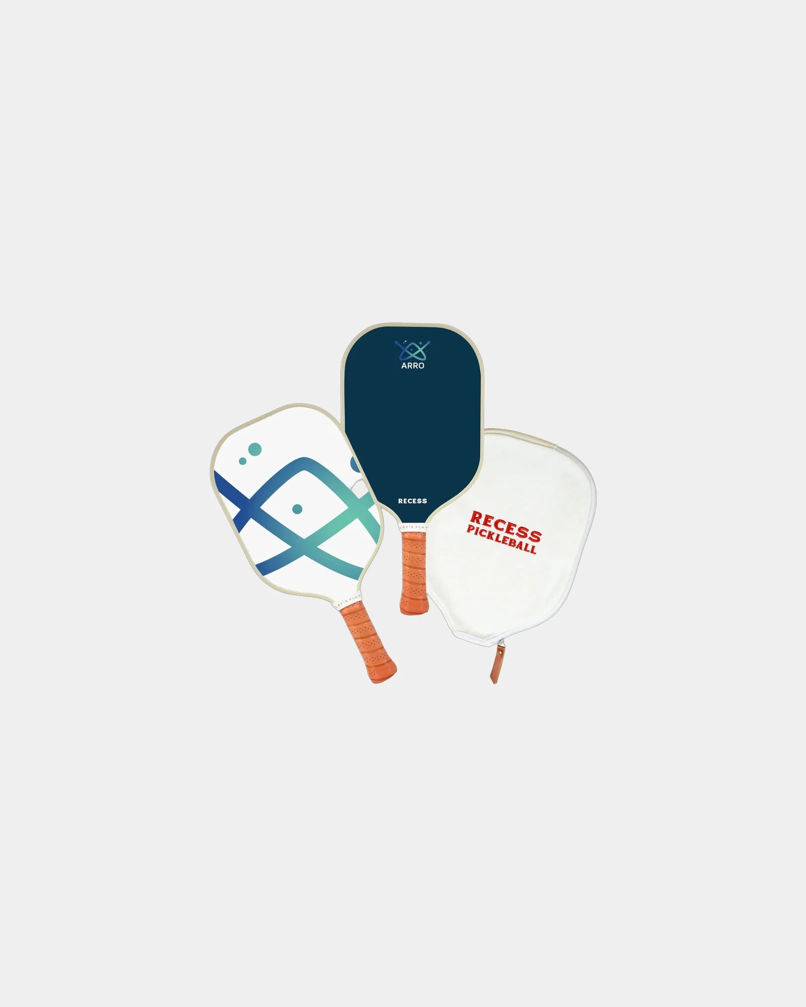 Custom fiberglass pickleball paddle with cover - 2