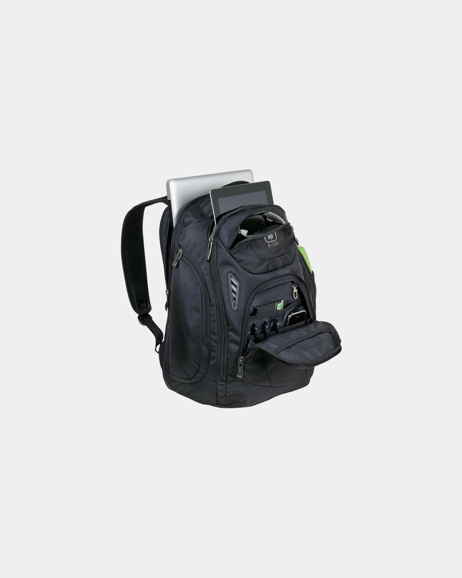 Custom polyester laptop backpack 17" padded pack - 1